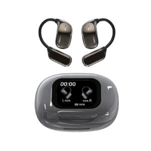 AI-Integrated OWS Bluetooth 5.4 Earbuds with LED Power Display | Open-Ear Sport Headphones | Private Mold Noise Reduction JM16 Wholesale