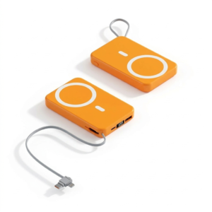 Bulk A51 Magnetic Portable Charger: 3C Approved Slim Wireless Power Bank with Integrated Cable | Professional B2B Charging Solutions